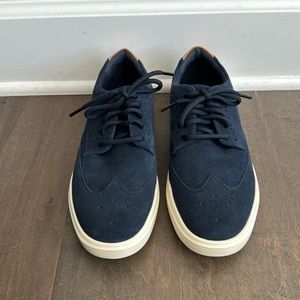 New Cole Haan GC Wingtip Sneakers - C36875-Navy Suede - Men's Size 7.5M